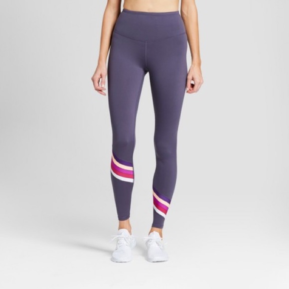 High Waisted Striped Leggings